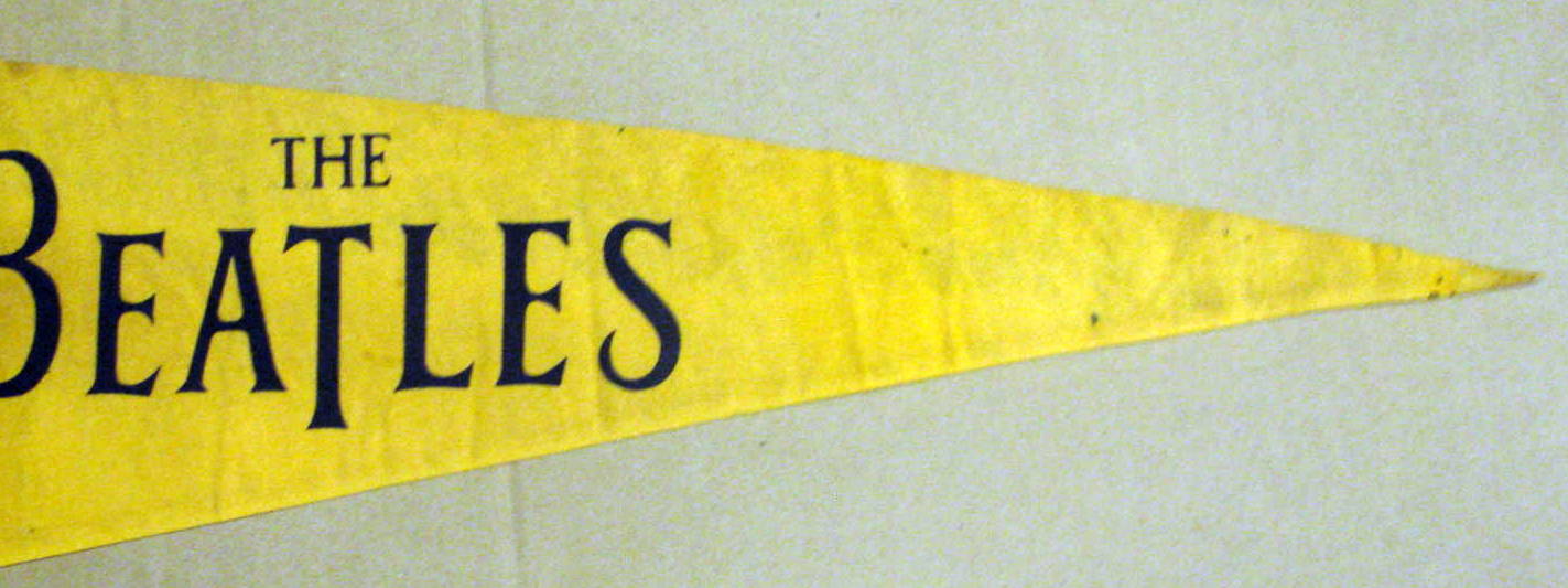 Lot Detail 60s Beatles Pennant Very Rare