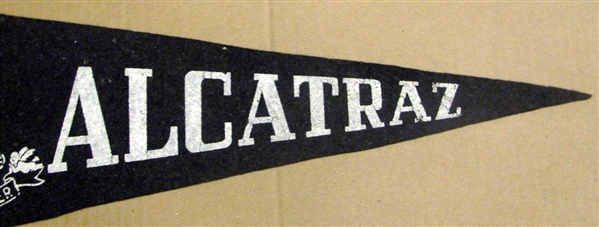 VINTAGE ALCATRAZ PENNANT - VERY COOL!