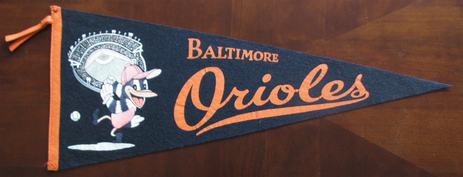 50's BALTIMORE ORIOLES BASEBALL PENNANT