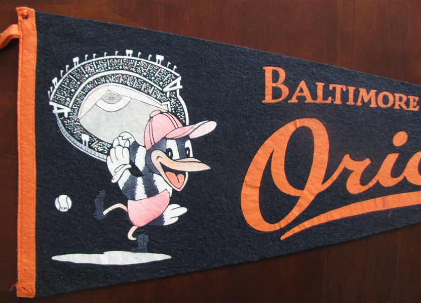 50's BALTIMORE ORIOLES BASEBALL PENNANT