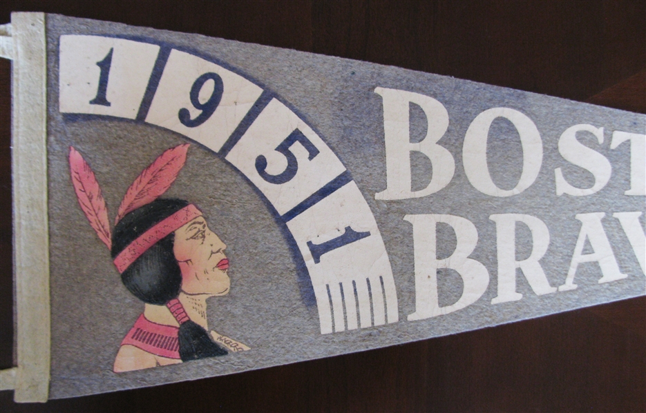 1951 BOSTON BRAVES BASEBALL PENNANT