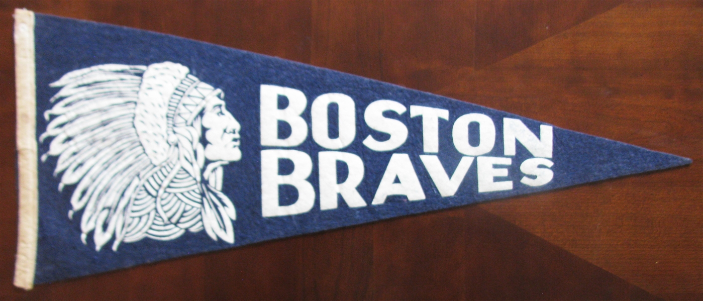 40's BOSTON BRAVES BASEBALL PENNANT