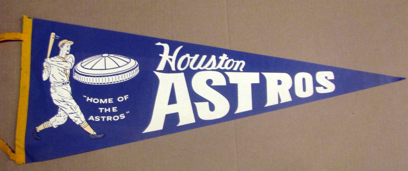 60's HOUSTON ASTROS PENNANT w/ASTRODOME