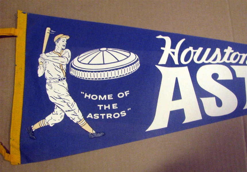 60's HOUSTON ASTROS PENNANT w/ASTRODOME