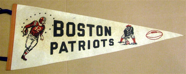 60's BOSTON PATRIOTS AFL PENNANT - RARE