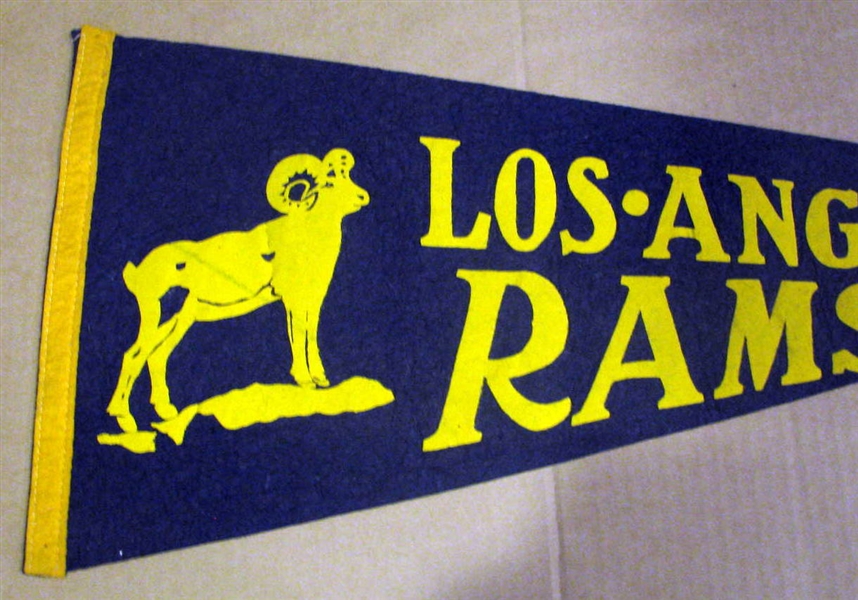 50's LOS ANGELES RAMS PENNANT