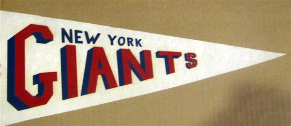 60's NEW YORK GIANTS PENNANT