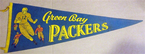 50's GREEN BAY PACKERS PENNANT