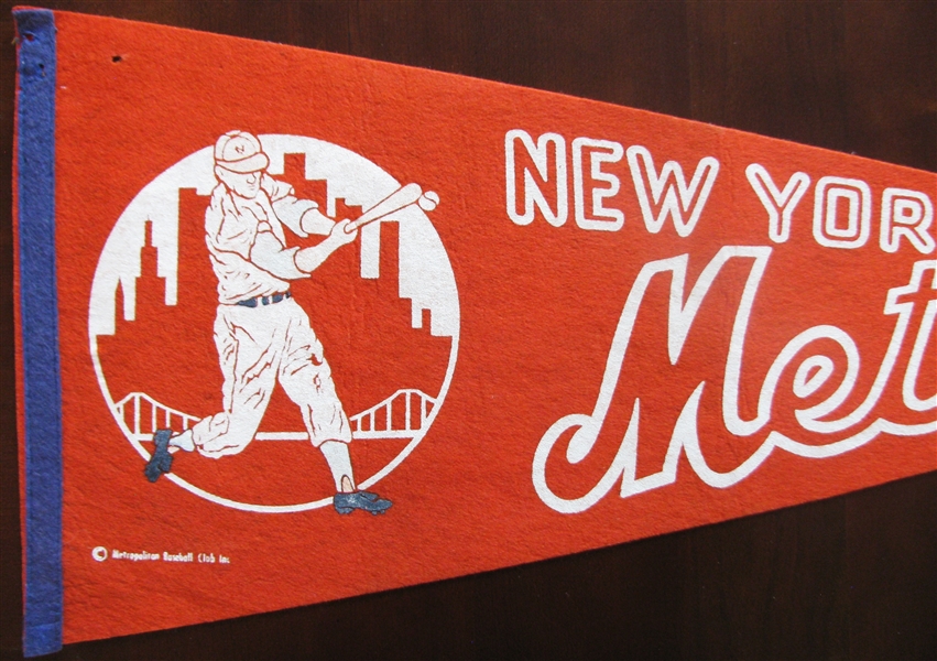 60's NY METS BASEBALL PENNANT