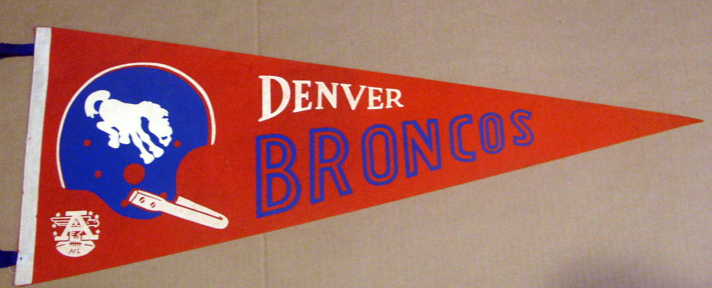 Lot Detail 60s Denver Broncos Afl Pennant