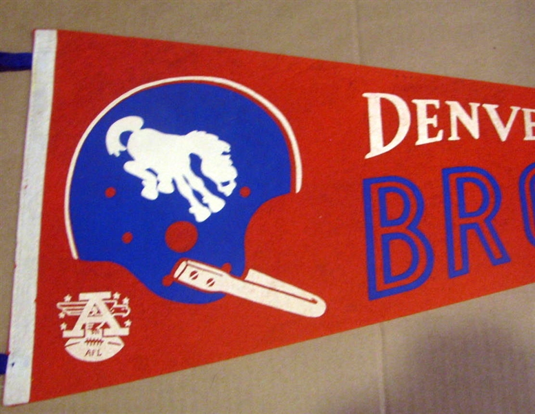 60's DENVER BRONCOS AFL PENNANT