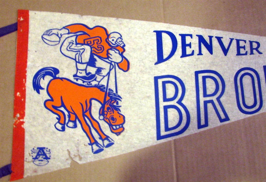 60's DENVER BRONCOS AFL PENNANT