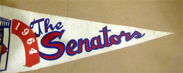 1964 WASHINGTON SENATORS PHOTO PENNANT