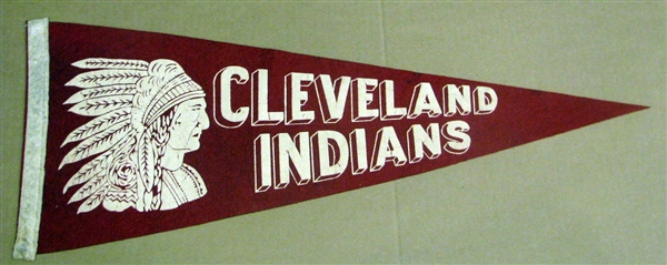 40's CLEVELAND INDIANS PENNANT