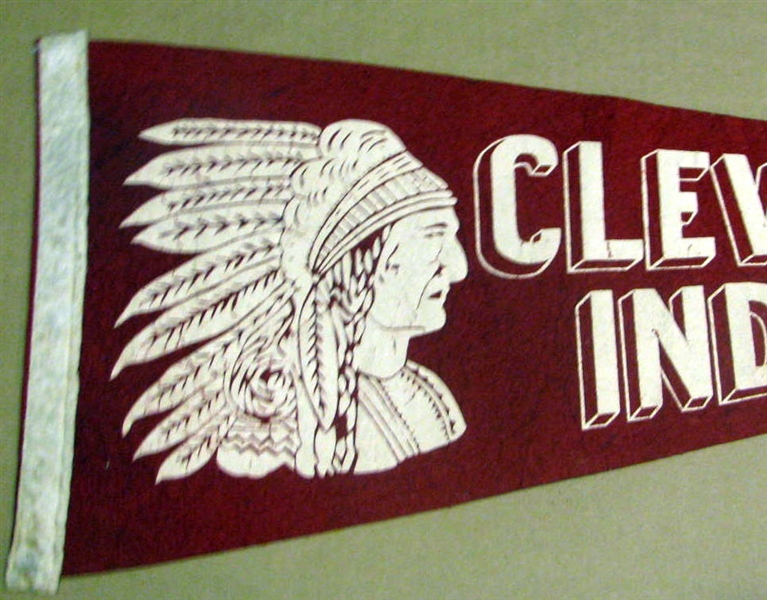 40's CLEVELAND INDIANS PENNANT