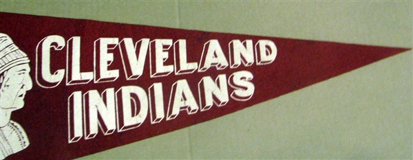 40's CLEVELAND INDIANS PENNANT