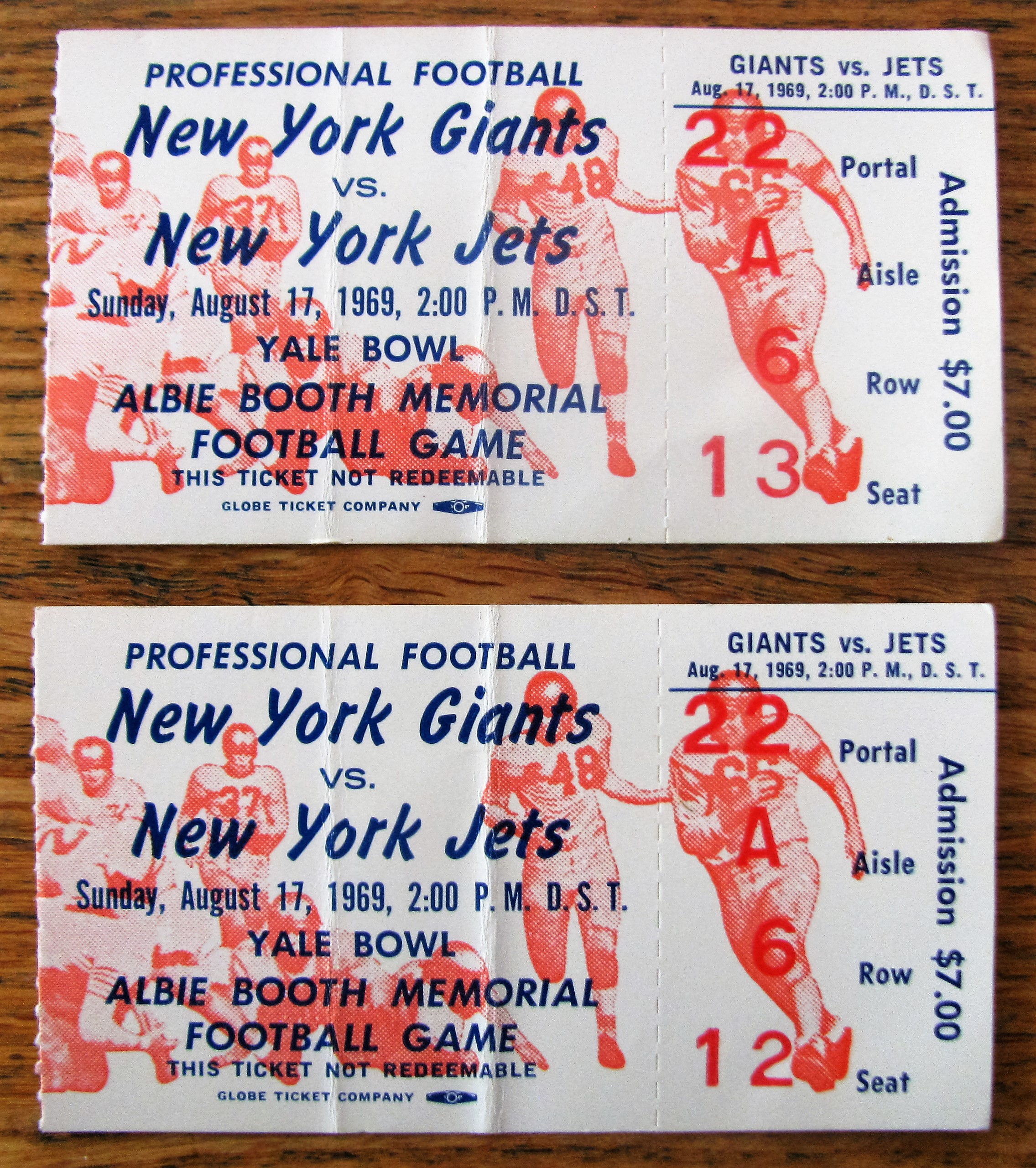 Jacksonville Jaguars @ New York Jets 9-17-1995 FULL ticket stub INAUGURAL  SEASON
