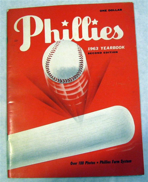 1963 PHILADELPHIA PHILLIES YEARBOOK - REVISED 2nd EDITION