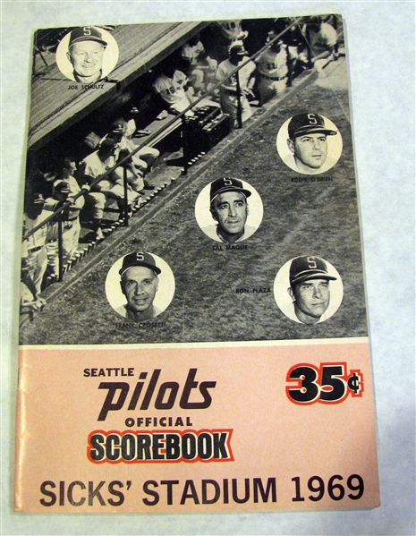 1969 SEATTLE PILOTS PROGRAM - ONLY YEAR OF FRANCHISE