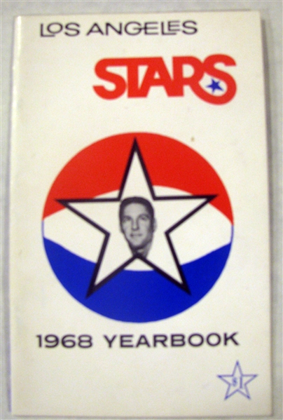 1968 ABA LOS ANGELES STARS YEARBOOK/MEDIA GUIDE - HTF