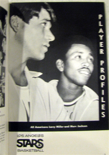 1968 ABA LOS ANGELES STARS YEARBOOK/MEDIA GUIDE - HTF