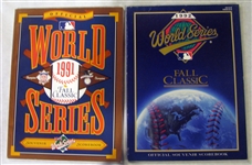 1991 & 1992 WORLD SERIES PROGRAMS