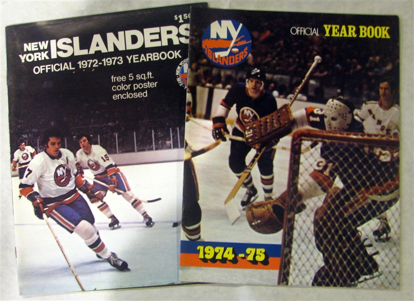 70's NEW YORK ISLANDERS YEARBOOKS - 2- INCLUDES FIRST YEAR!