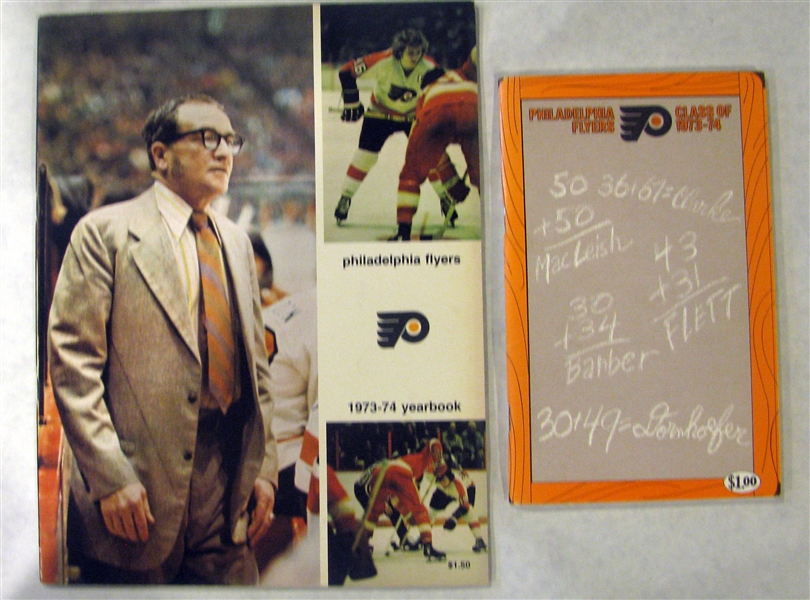 1973-74 PHILADELPHIA FLYERS YEARBOOK & MEDIA GUIDE - 2