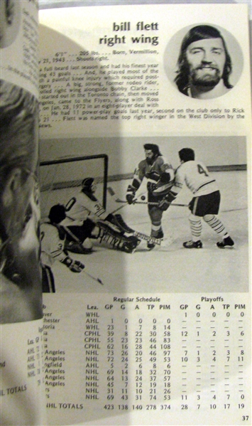 1973-74 PHILADELPHIA FLYERS YEARBOOK & MEDIA GUIDE - 2