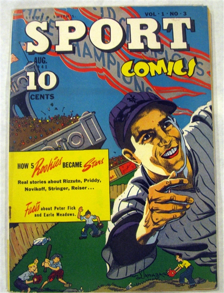 AUGUST 1941 SPORT COMICS /RIZZUTO COVER