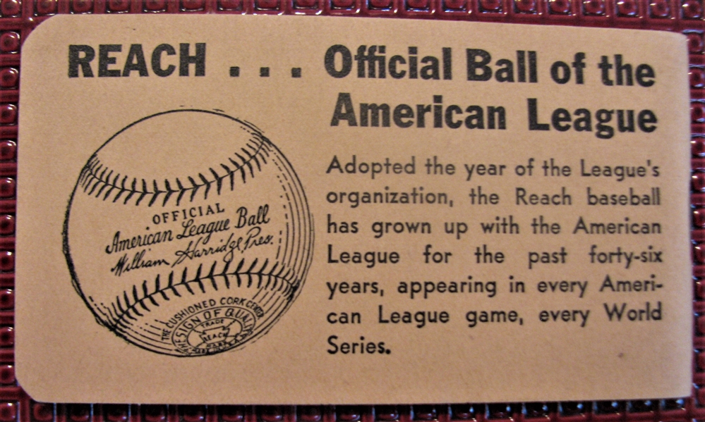 1947 AMERICAN LEAGUE POCKET SCHEDULE - CHICAGO WHITE SOX ISSUE