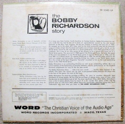 60's - THE BOBBY RICHARDSON STORY RECORD ALBUM