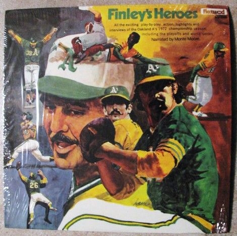 FINLEYS HEROES OAKLAND A's 1972 CHAMPIONSHIP RECORD ALBUM