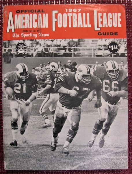 1967 (AFL) AMERICAN FOOTBALL LEAGUE OFFICAL GUIDE