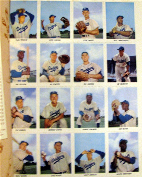 1955 BROOKLYN DODGERS STAMP BOOK- CHAMPIONSHIP YEAR!
