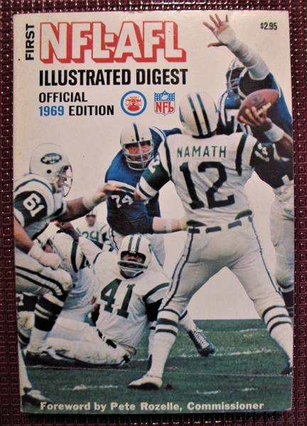 1969 NFL & AFL ILLUSTRATED DIGEST w/ JOE NAMATH COVER