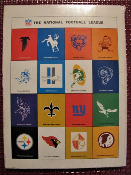 1967 1ST OFFICIAL NFL ILLUSTRATED DIGEST
