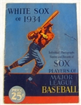 1934 CHICAGO WHITE SOX YEARBOOK