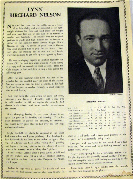 1934 CHICAGO CUBS YEARBOOK