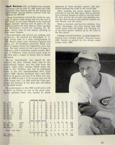 1948 CHICAGO CUBS YEARBOOK