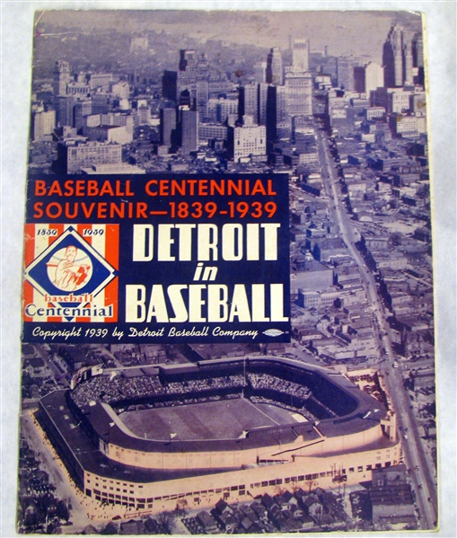 1939 DETROIT TIGERS YEARBOOK