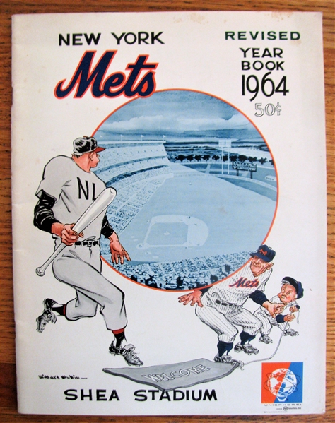 1964 NEW YORK METS YEARBOOK - REVISED EDITION