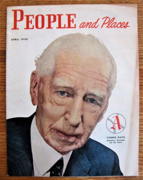 1950 PEOPLE & PLACES MAGAZINE w/ CONNIE MACK COVER