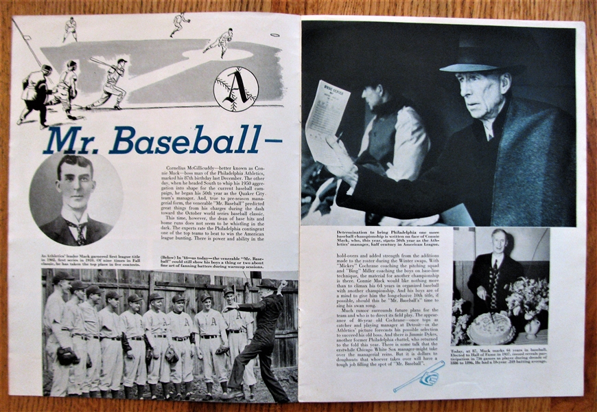 1950 PEOPLE & PLACES MAGAZINE w/ CONNIE MACK COVER