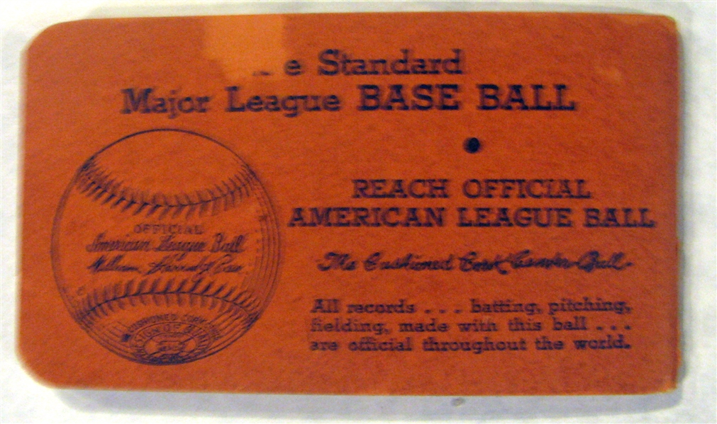 1936 AMERICAN LEAGUE SCHEDULE BOOKLET - ATHLETICS ISSUE