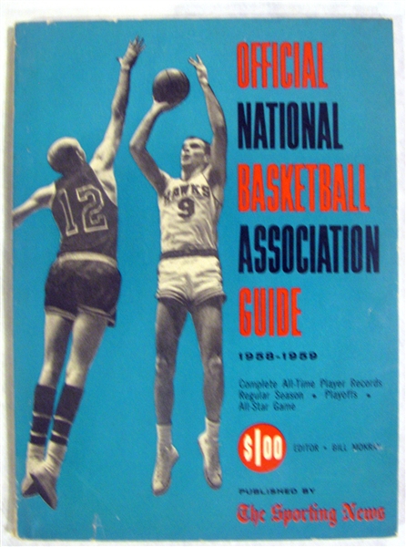1958-59 OFFICIAL NBA GUIDE 