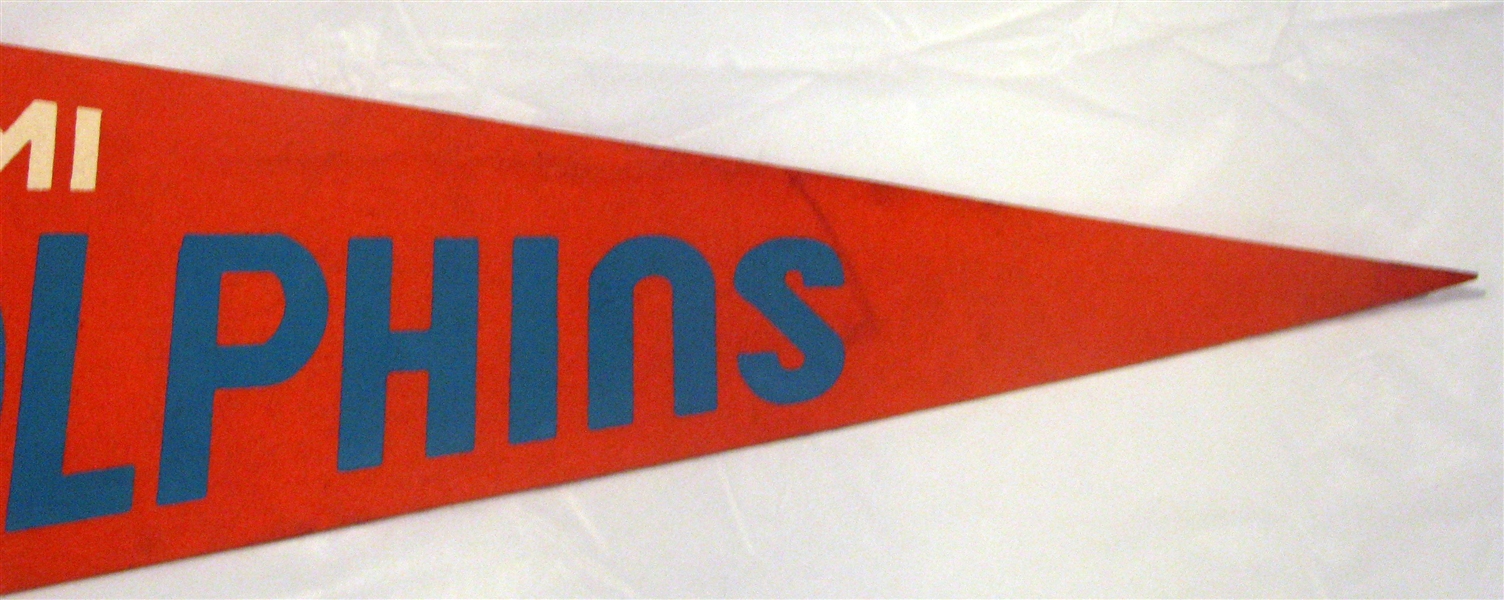 1972-73 MIAMI DOLPHINS WORLD CHAMPIONS PENNANT