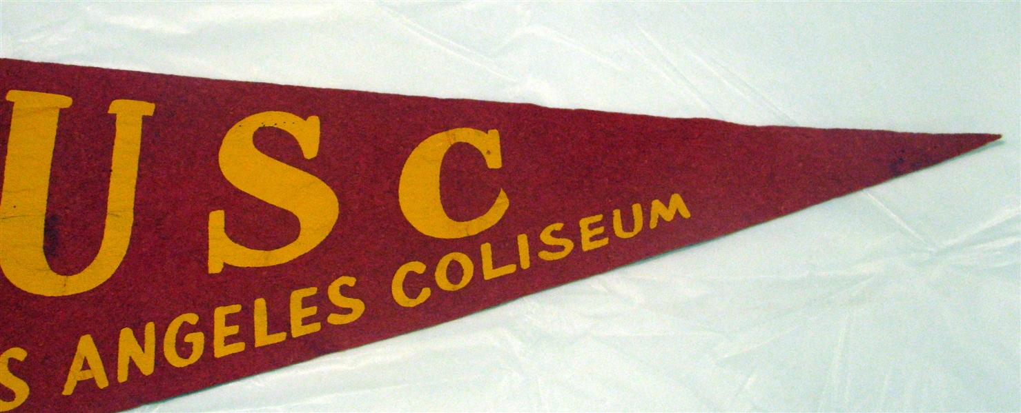 60's USC TROJANS PENNANT - MUST SEE!