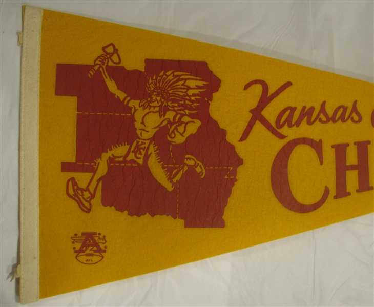 60's AFL KANSAS CITY CHIEFS PENNANT