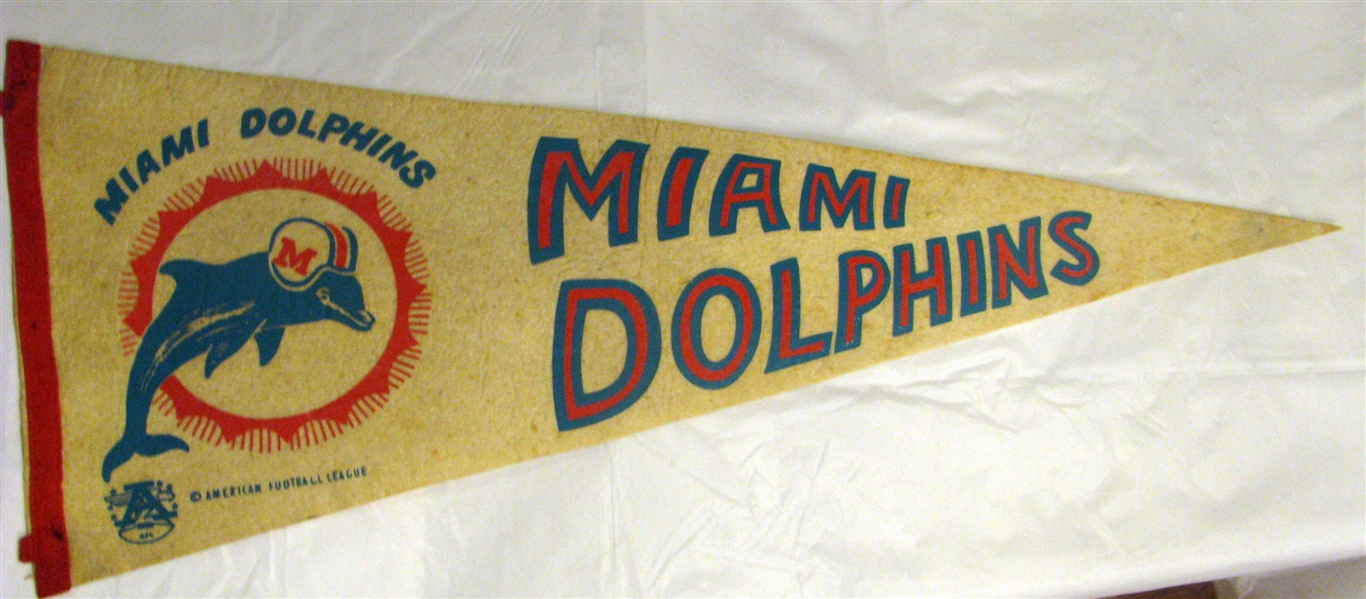 60's AFL MIAMI DOLPHINS PENNANT